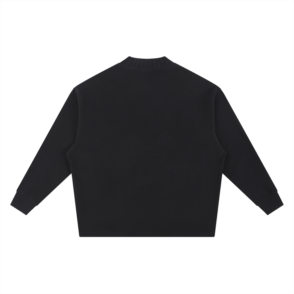 HES REAL Knitted Round Neck Oversize Sweatshirt