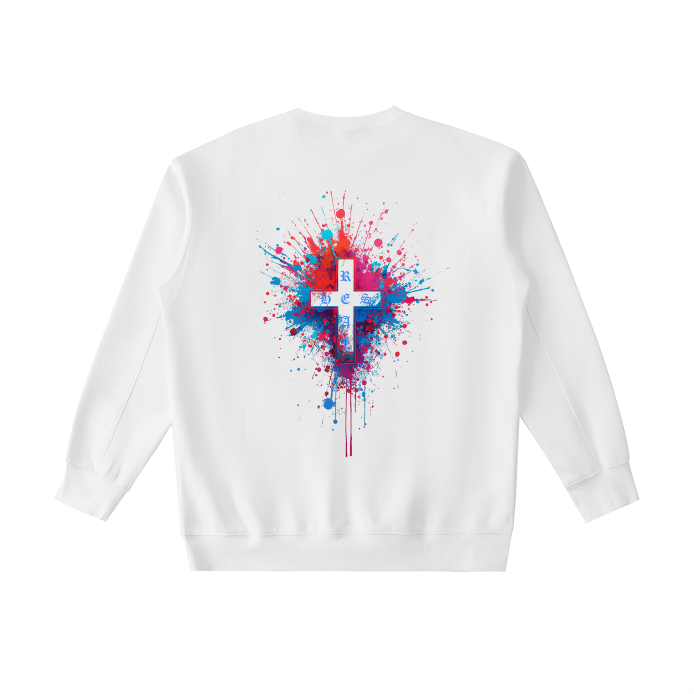 HESREAL "OE Color Blast" Heavyweight Crewneck Sweatshirt