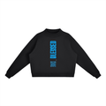 HES REAL/HER "Blessed" Fleece Mock-Neck Crew Sweatshirt