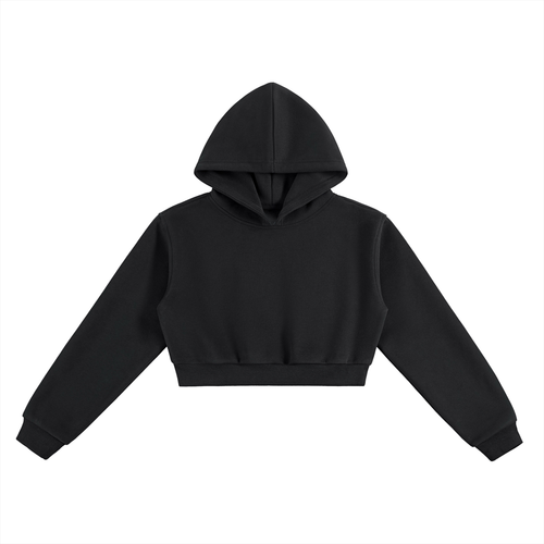 Aqua Cross HESREAL Cropped Hoodie