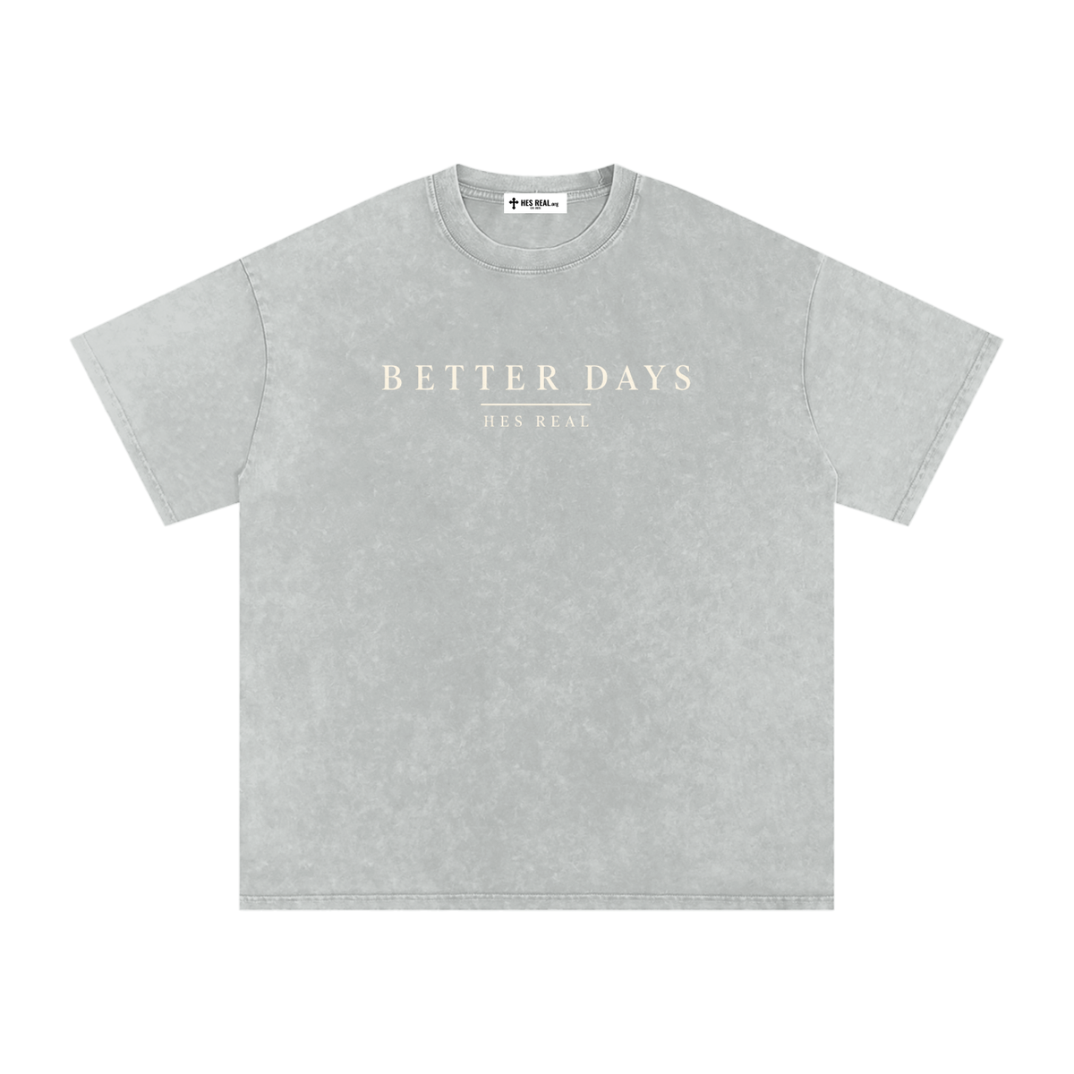 Better Days™ Snow Wash Oversized Tee