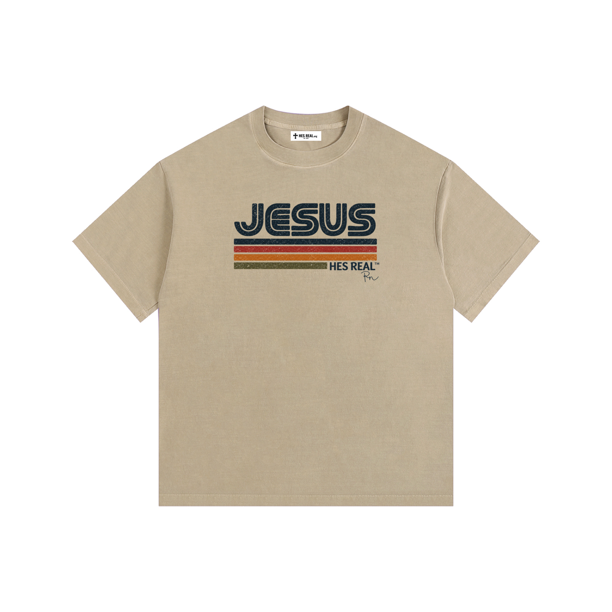 HES REAL x Reagan Niese — Retro Faith Tee Vintage Washed