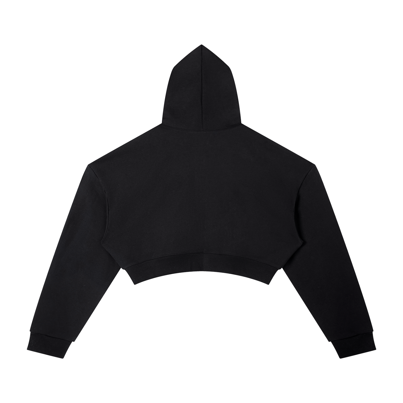 HESREAL Minimalist Logo Cropped Hoodie
