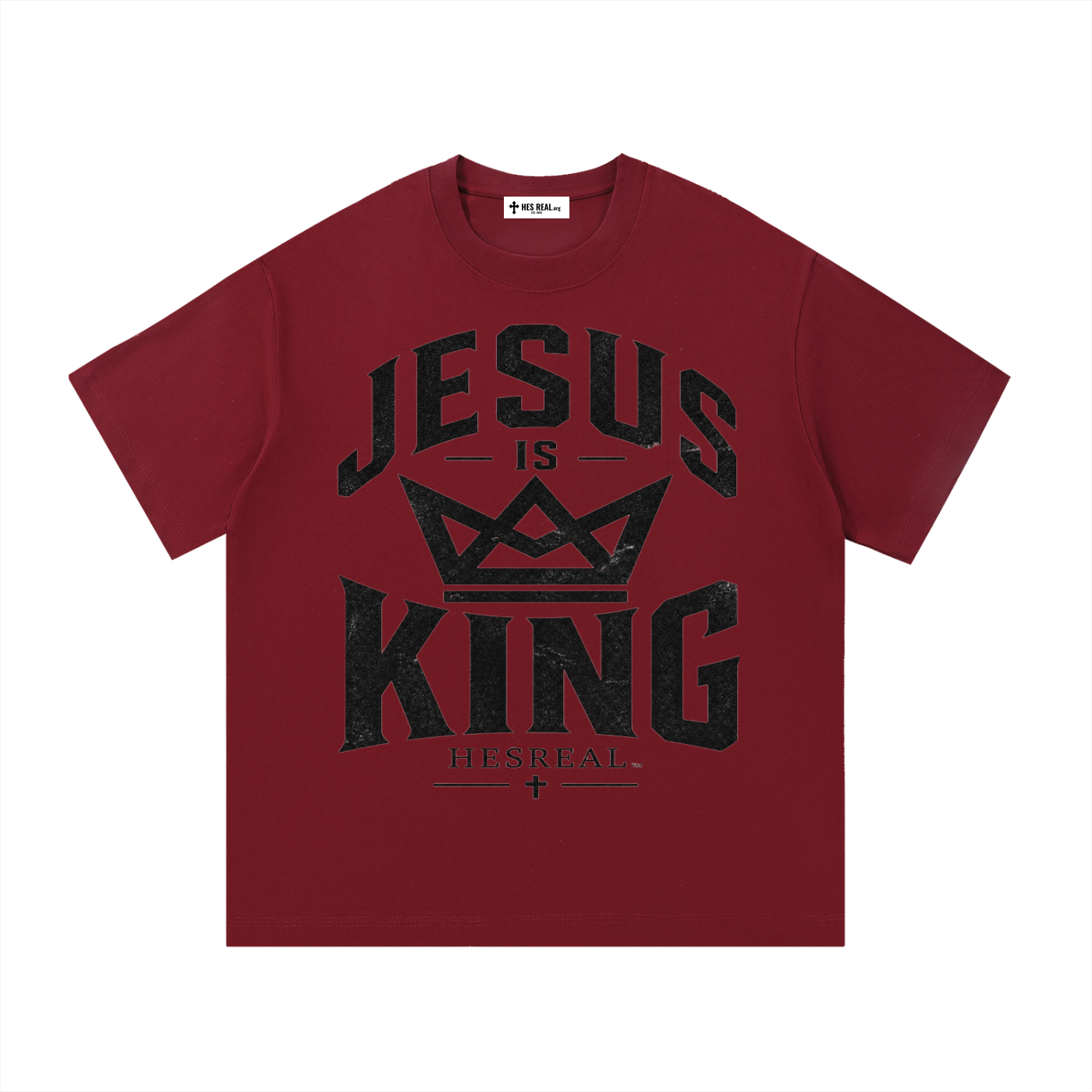 HES REAL "Jesus is King" Cotton T-Shirt