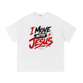 HES REAL "I Run With Jesus" Cotton T-Shirt