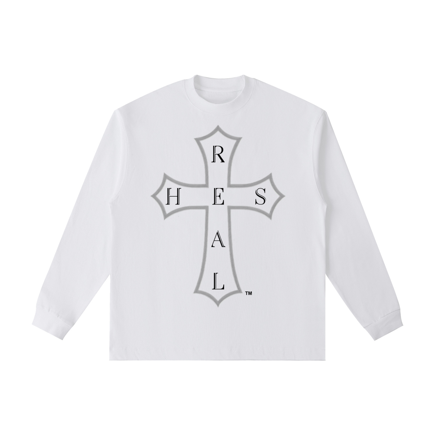 HESREAL Large Cross Cotton Long Sleeve T-Shirt