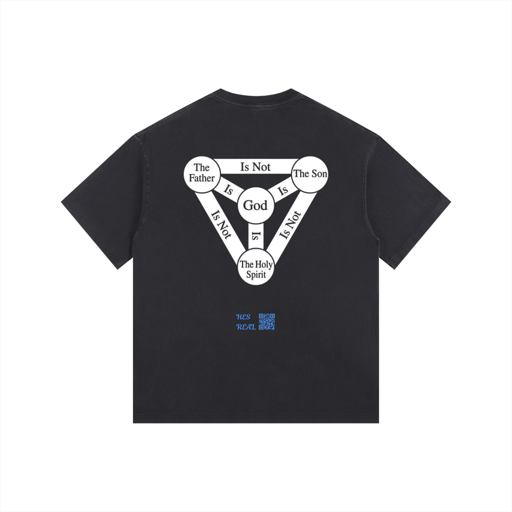 HES REAL "Trinity" Vintage Washed Cotton T-Shirt