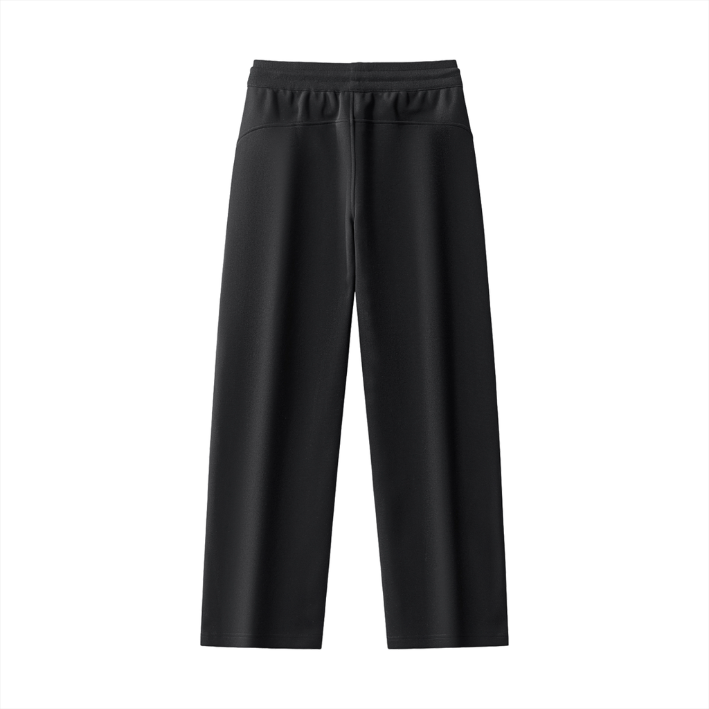 HES REAL/HER Vertical Design Drawstring Straight-Leg Sweatpants