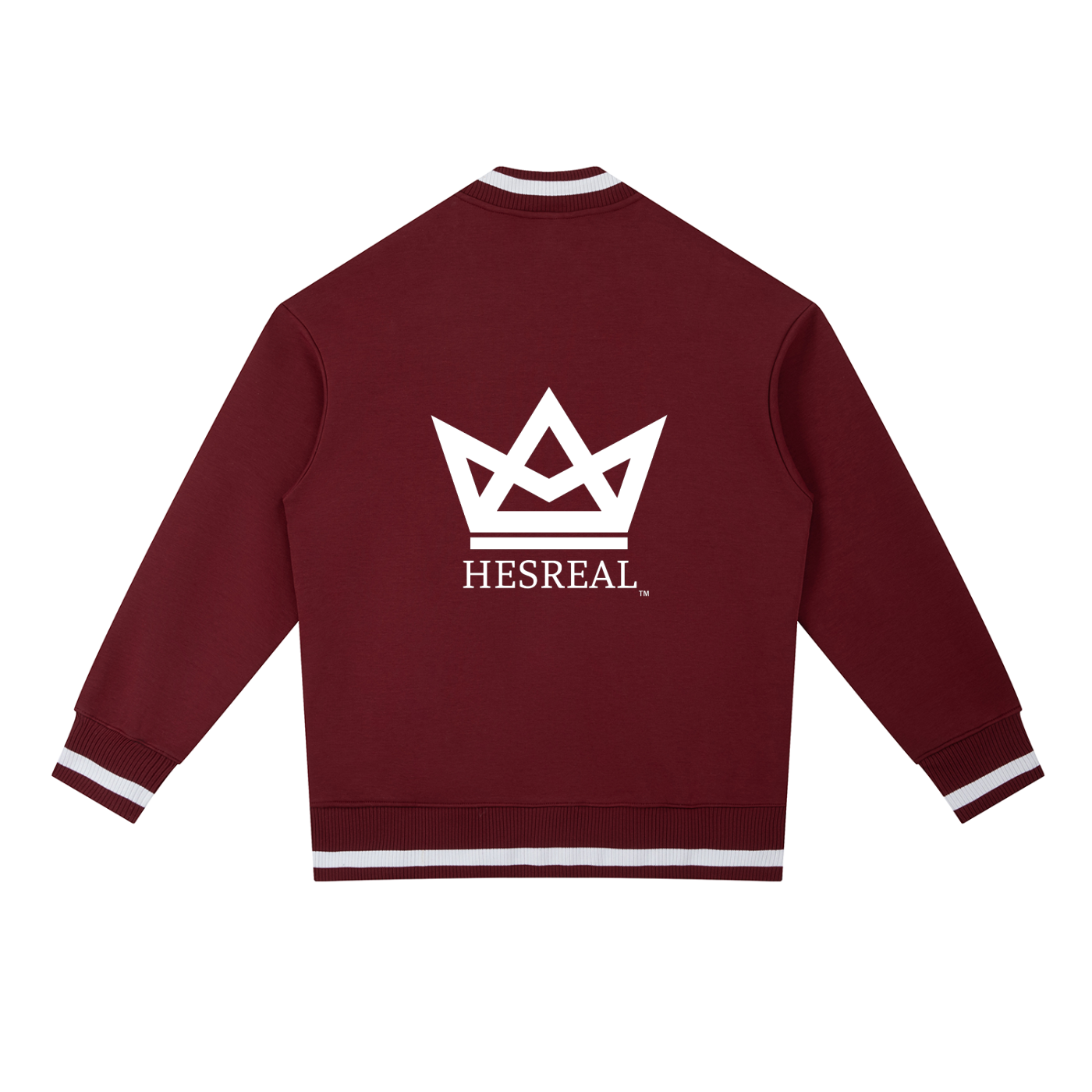 HESREAL "Crown" Contrast Piping Zip Bomber Jacket