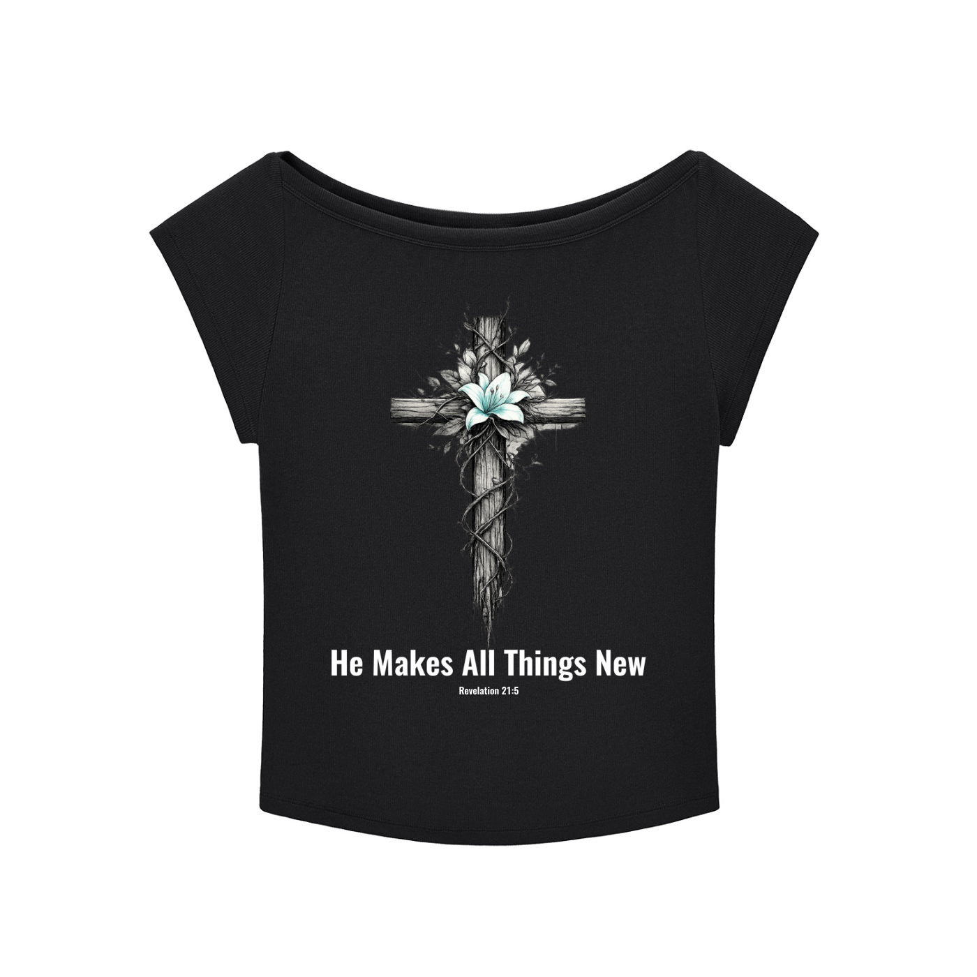 HES REAL/HER  Wide Neck Baby T-shirt
