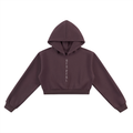 HES REAL Vertical Style Cropped Hoodie