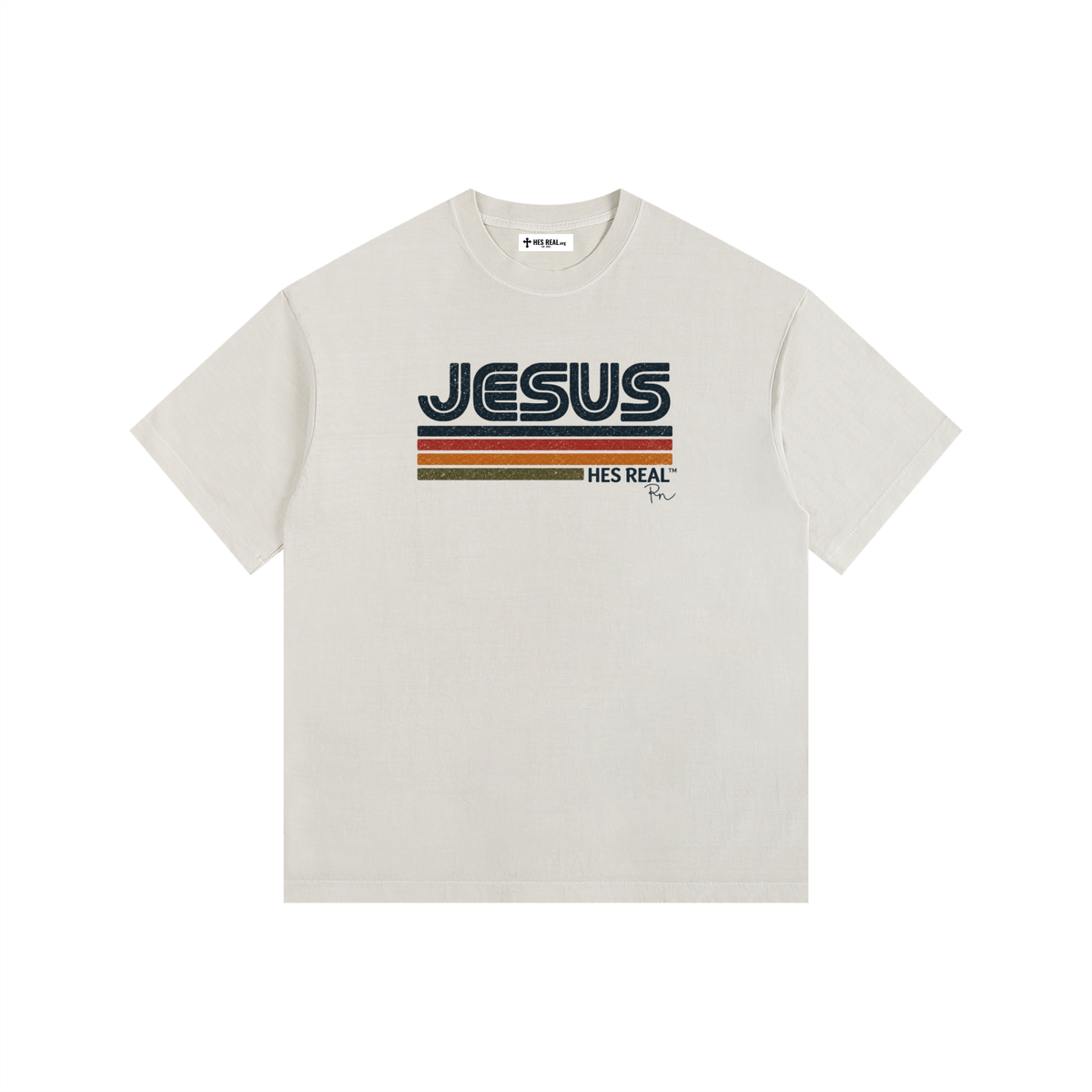 HES REAL x Reagan Niese — Retro Faith Tee Vintage Washed