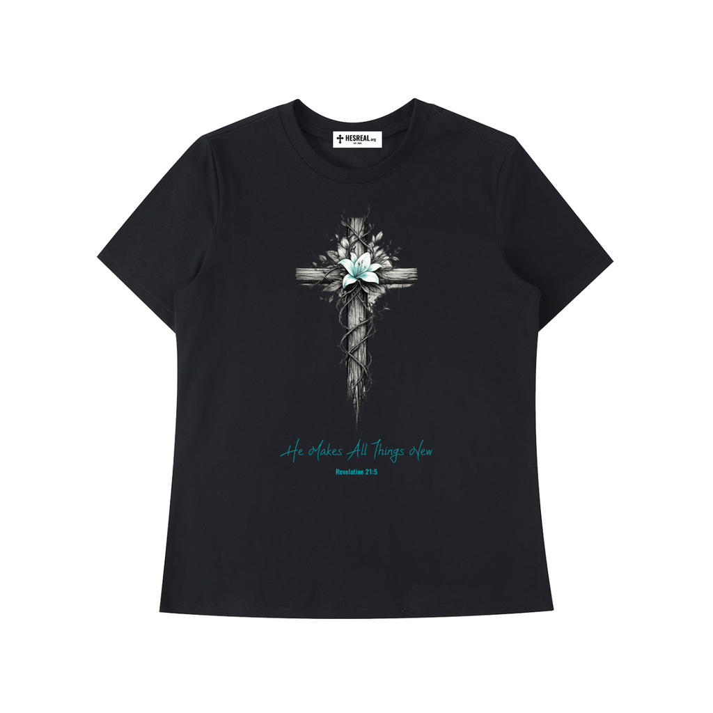 HES REAL/HER Standard Shoulder T-Shirt