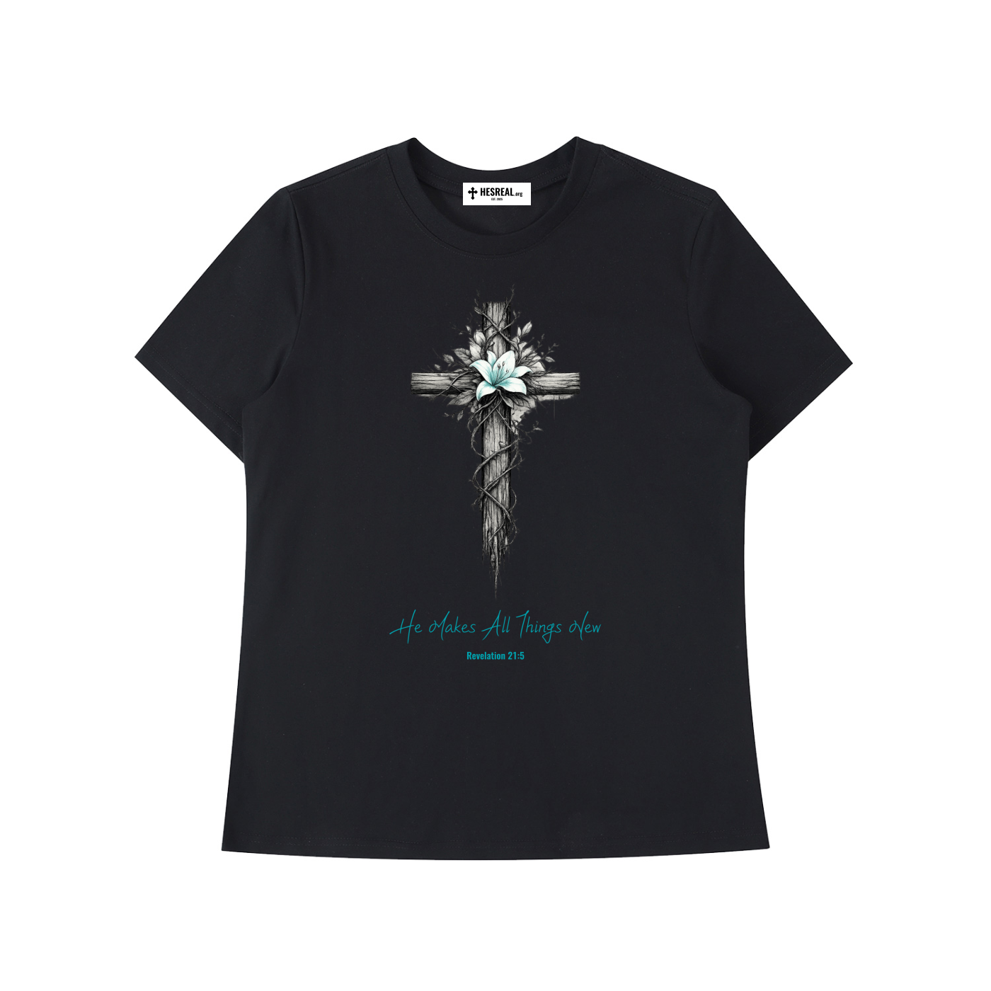 HES REAL/HER Standard Shoulder T-Shirt