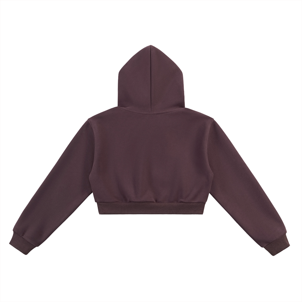 HES REAL Vertical Style Cropped Hoodie