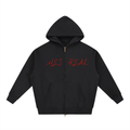 "HES REAL" Oversized Fleece Boxy Hoodie