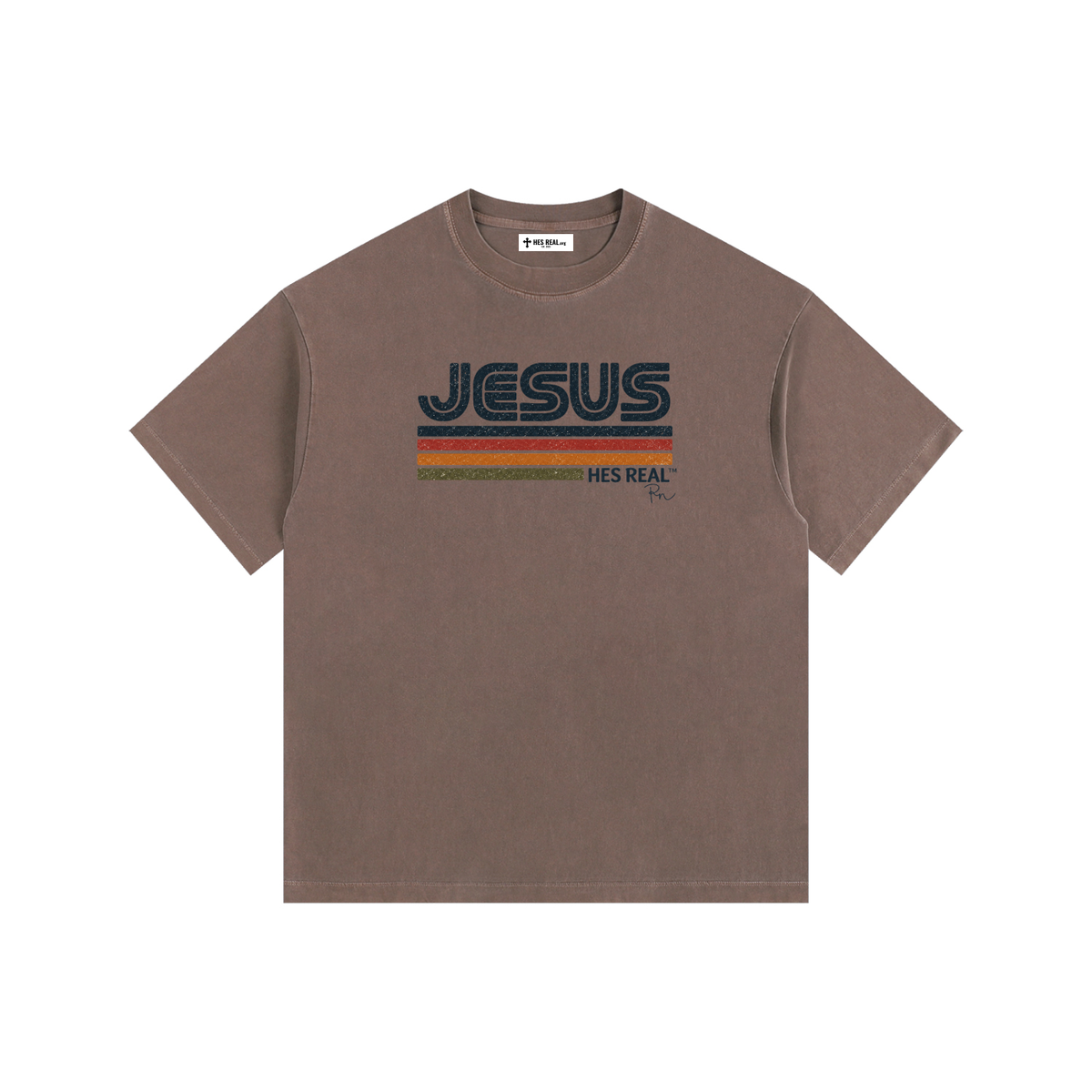 HES REAL x Reagan Niese — Retro Faith Tee Vintage Washed