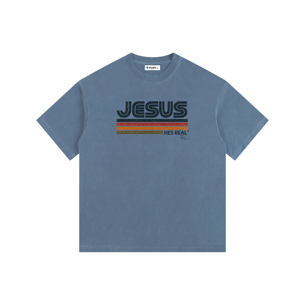 HES REAL x Reagan Niese — Retro Faith Tee Vintage Washed