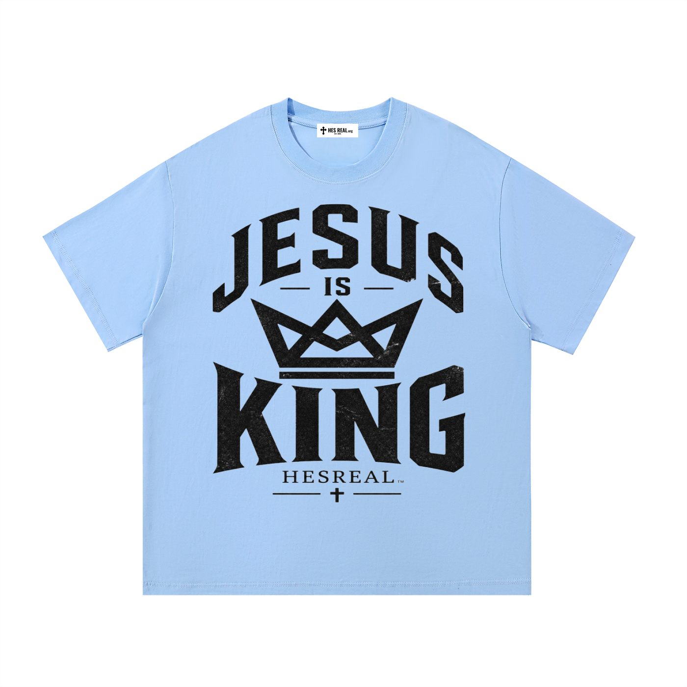 HES REAL "Jesus is King" Cotton T-Shirt