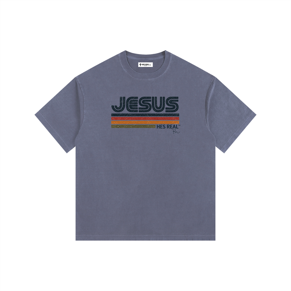 HES REAL x Reagan Niese — Retro Faith Tee Vintage Washed