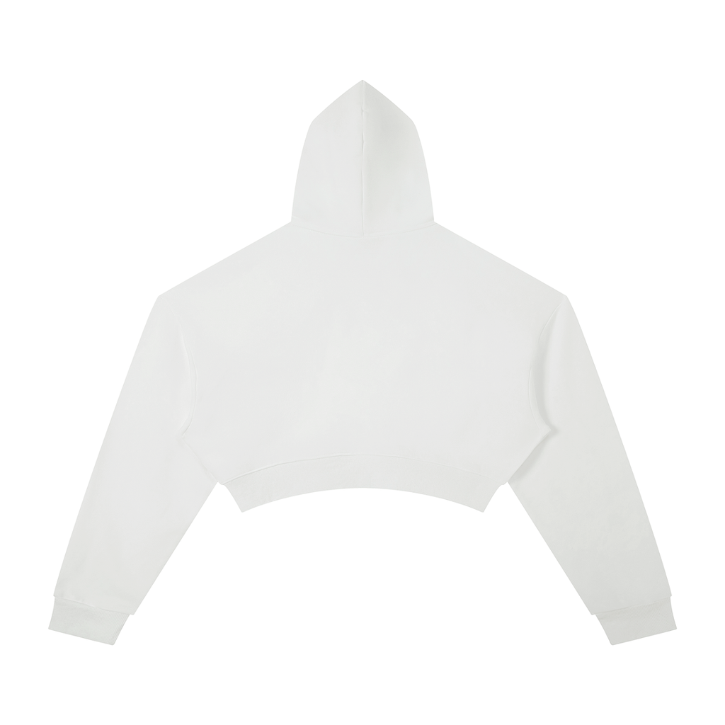 HESREAL Minimalist Logo Cropped Hoodie