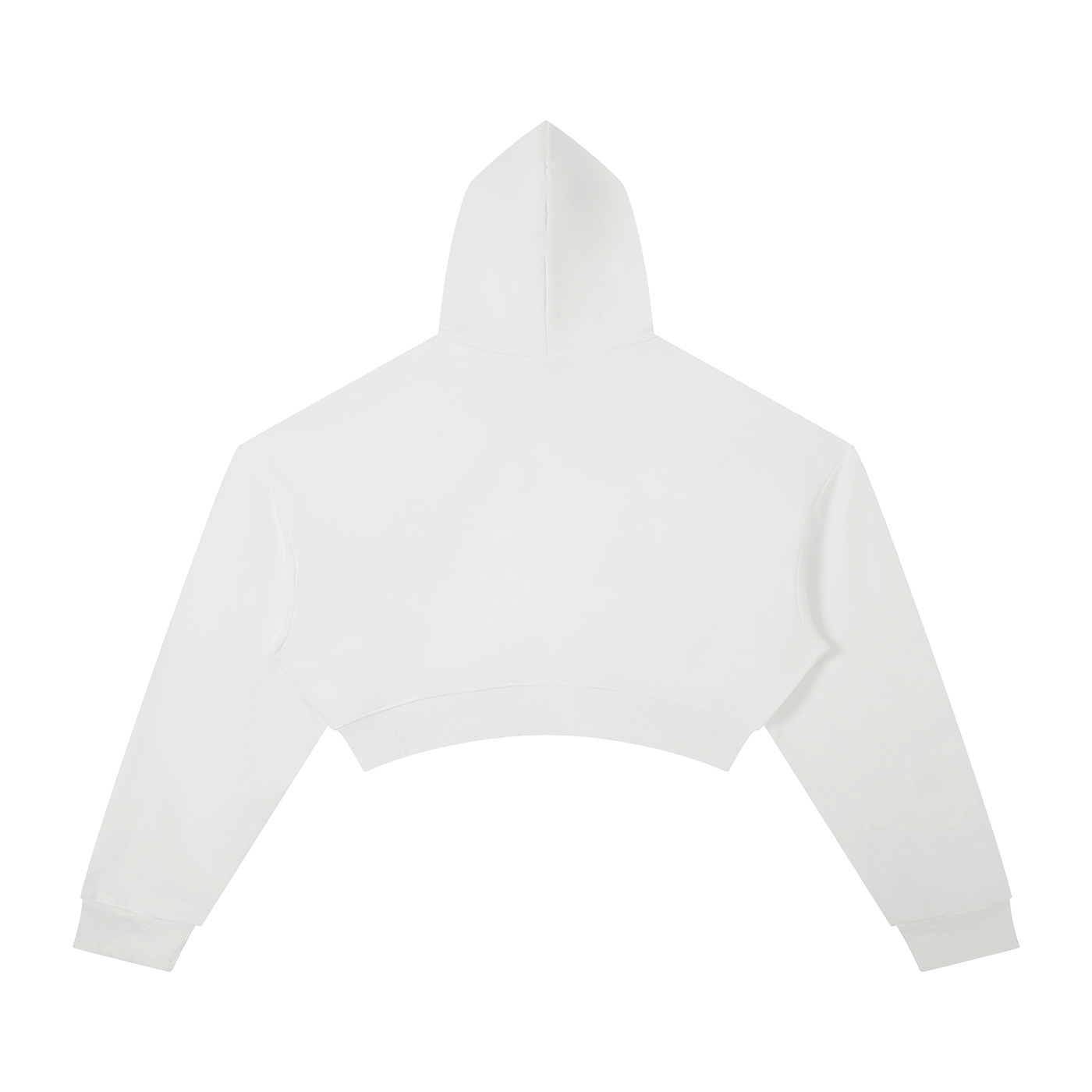 HESREAL Minimalist Logo Cropped Hoodie