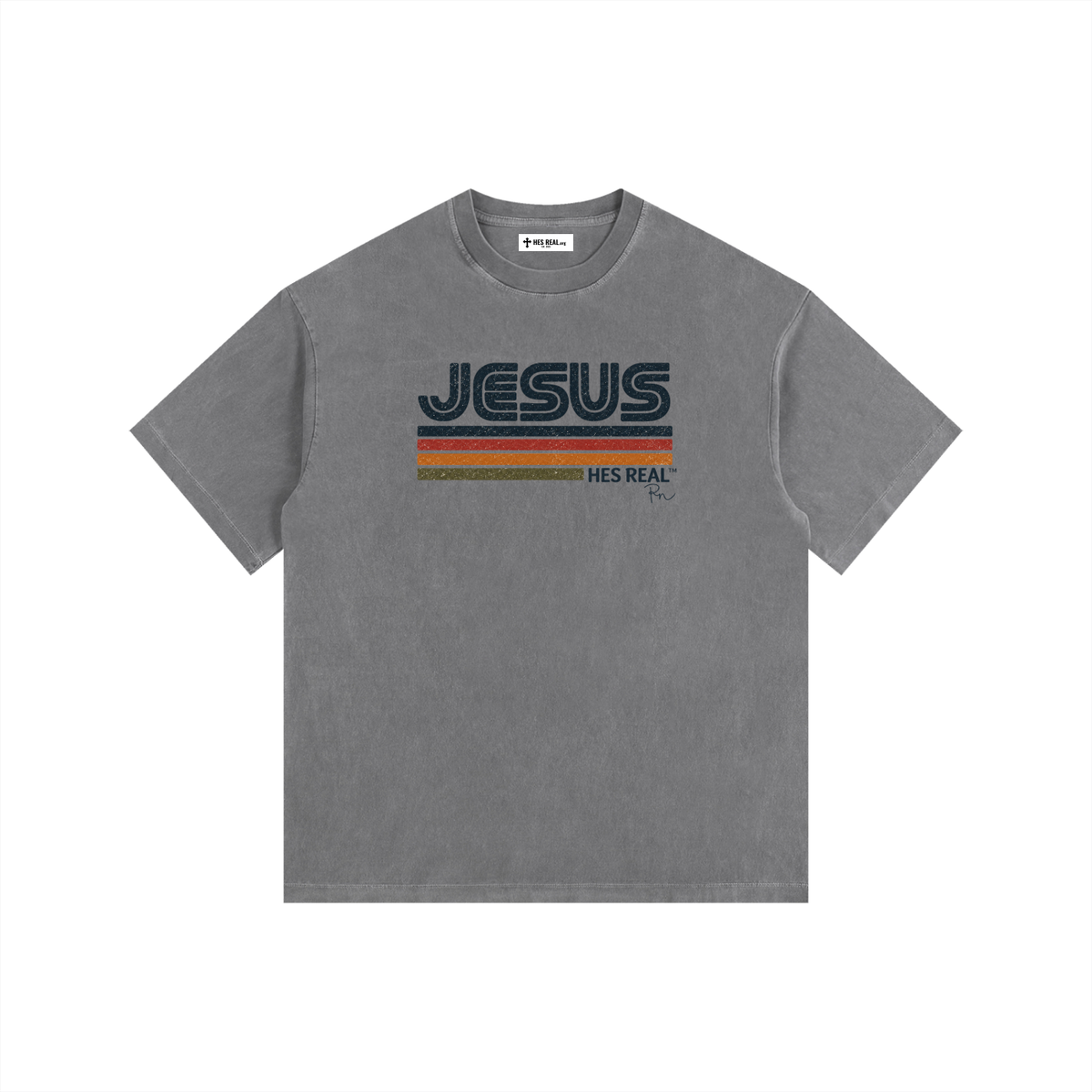 HES REAL x Reagan Niese — Retro Faith Tee Vintage Washed