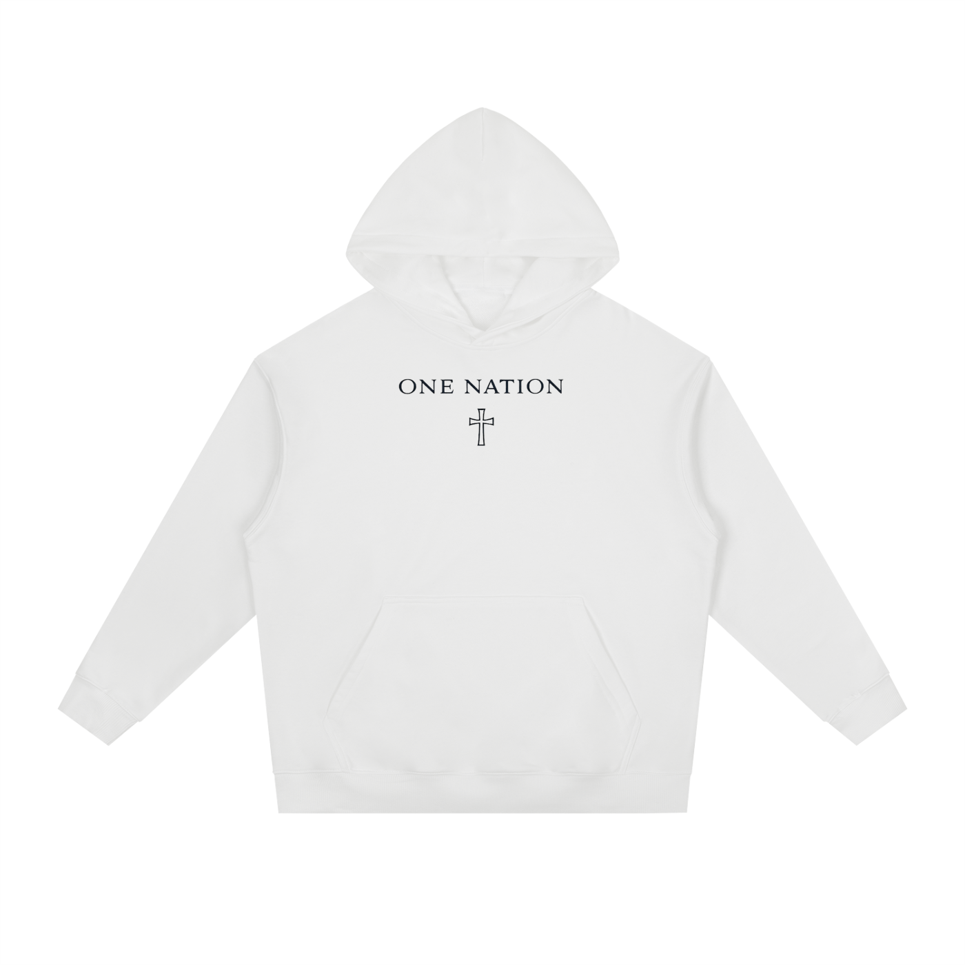HESREAL "ONE NATION" Heavyweight Drop-Shoulder Hoodie