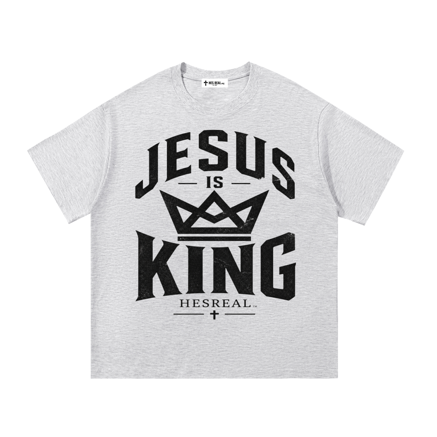 HES REAL "Jesus is King" Cotton T-Shirt