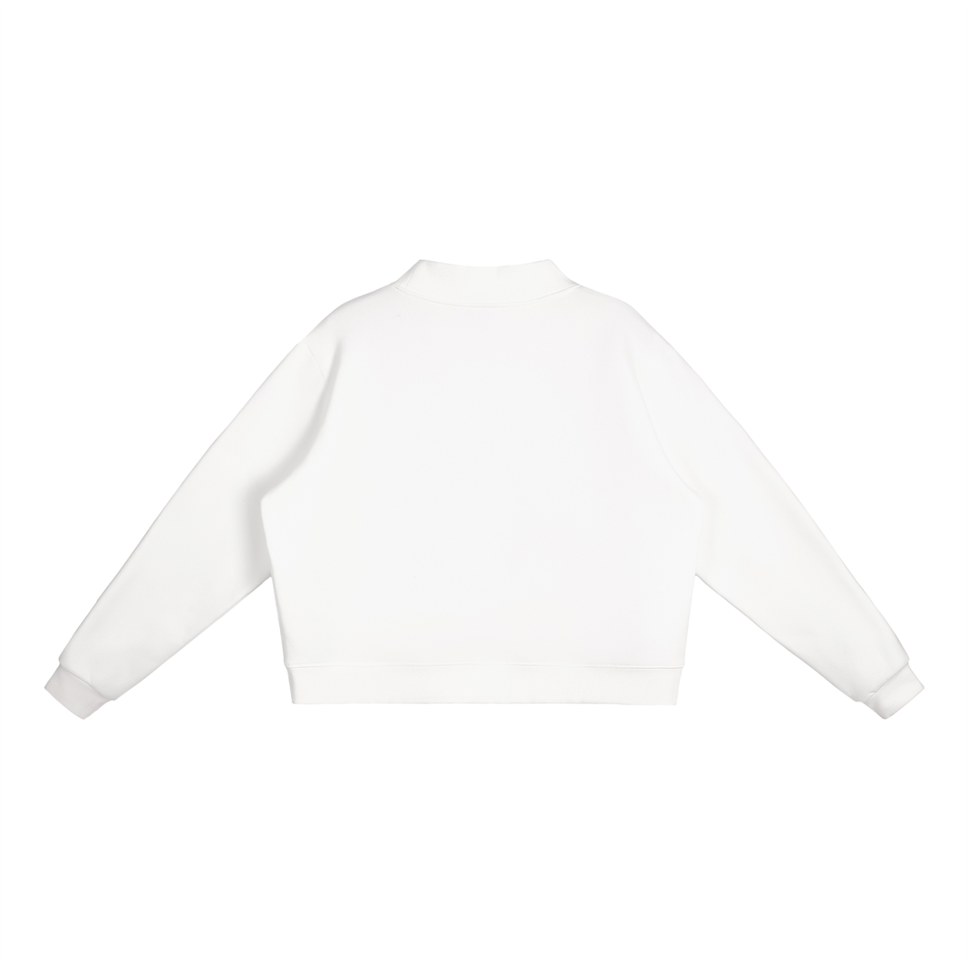 HESREAL/HER "Blessed" Fleece Mock-Neck Crew Sweatshirt